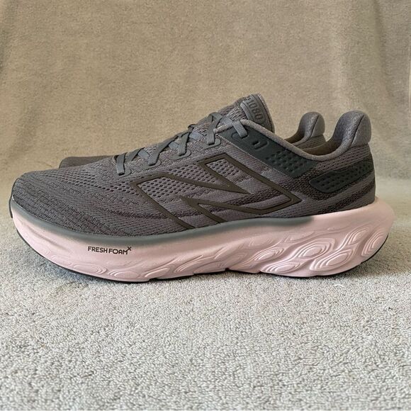 New Balance Shoes Womens 13 D Gray Purple 1080v13 Wide Running Sneakers W1080Z13 - Picture 4 of 12
